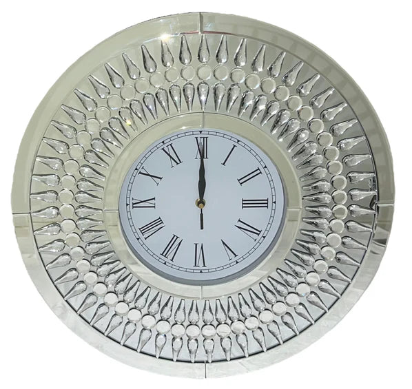 Crystal Tear Drop Wall Clock
