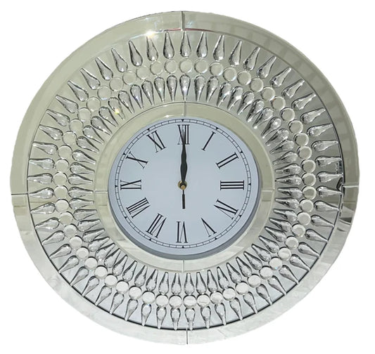Crystal Tear Drop Wall Clock