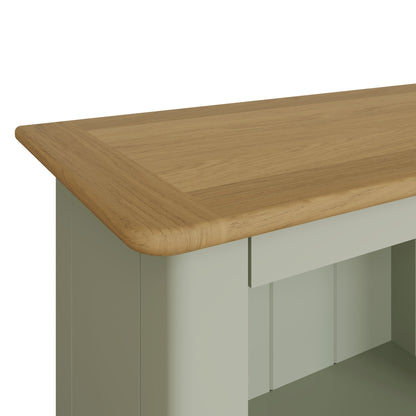 Taberno Oak 3 Tier Bookcase Sage Green