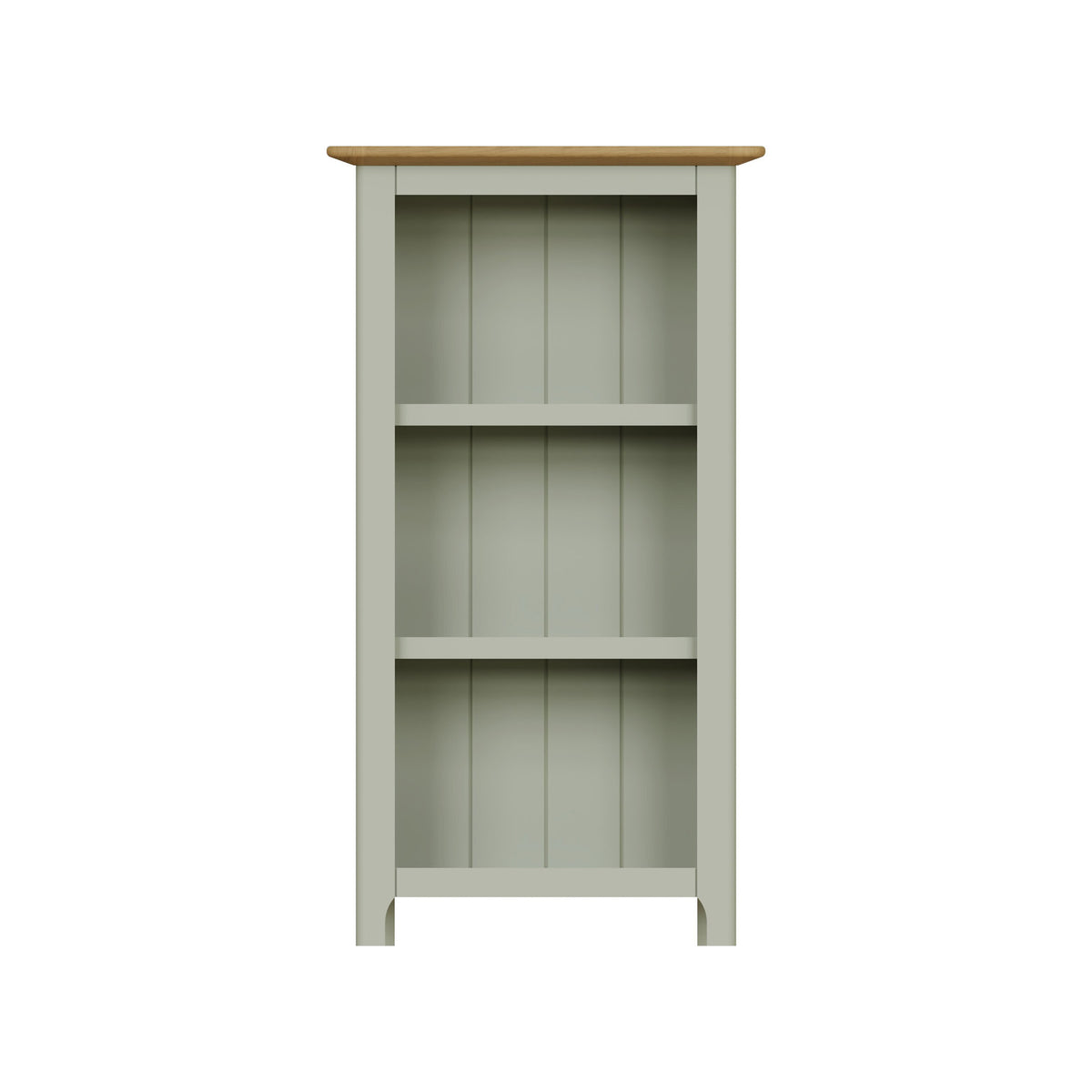 Taberno Oak 3 Tier Bookcase Sage Green