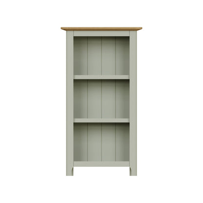 Taberno Oak 3 Tier Bookcase Sage Green