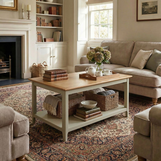 Taberno Oak Coffee Table Sage Green