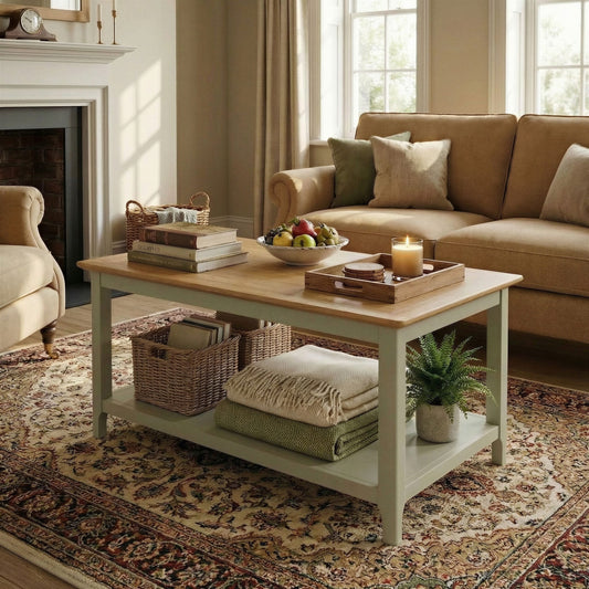 Taberno Oak Coffee Table Sage Green