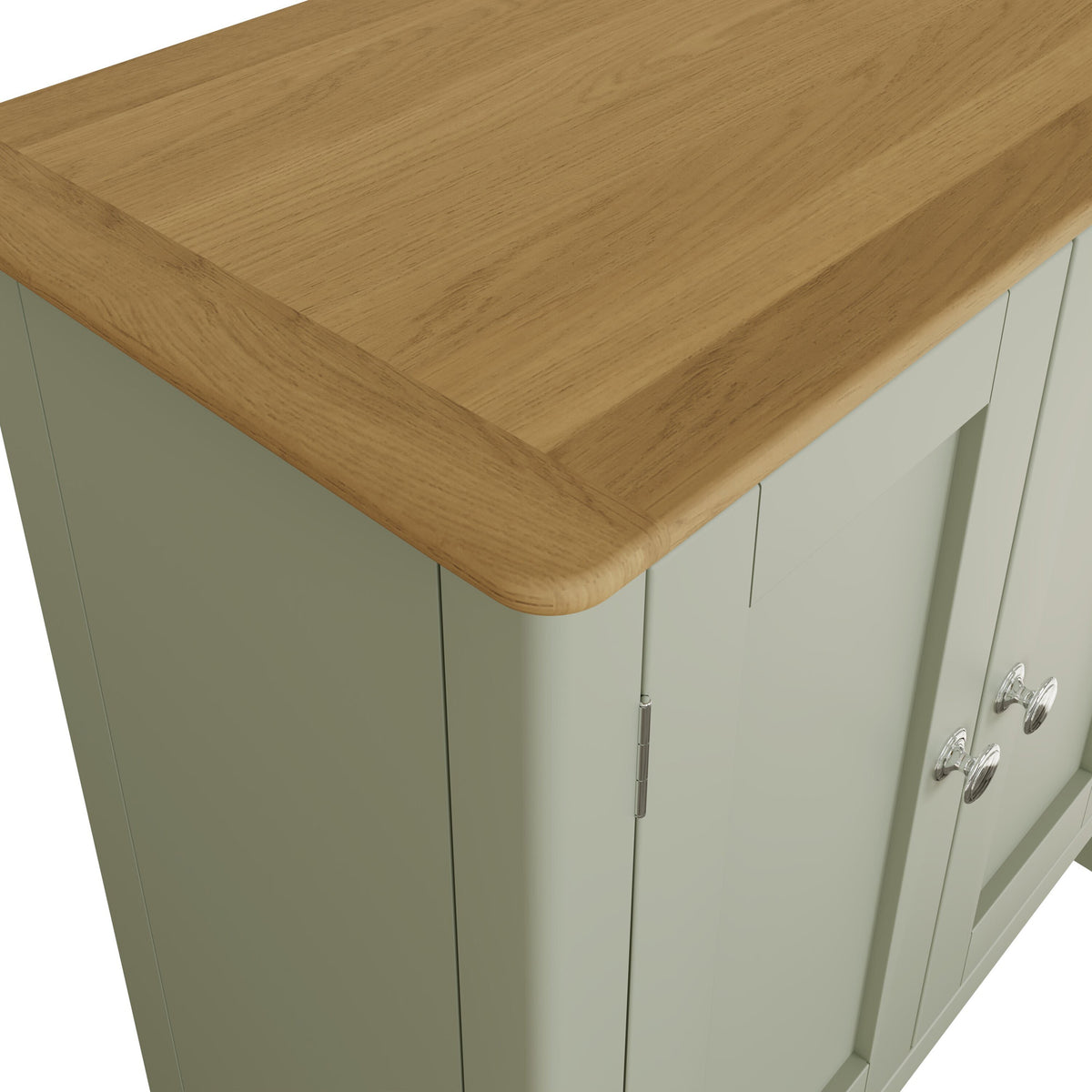 Taberno Oak 2 Door Compact Sideboard Sage Green