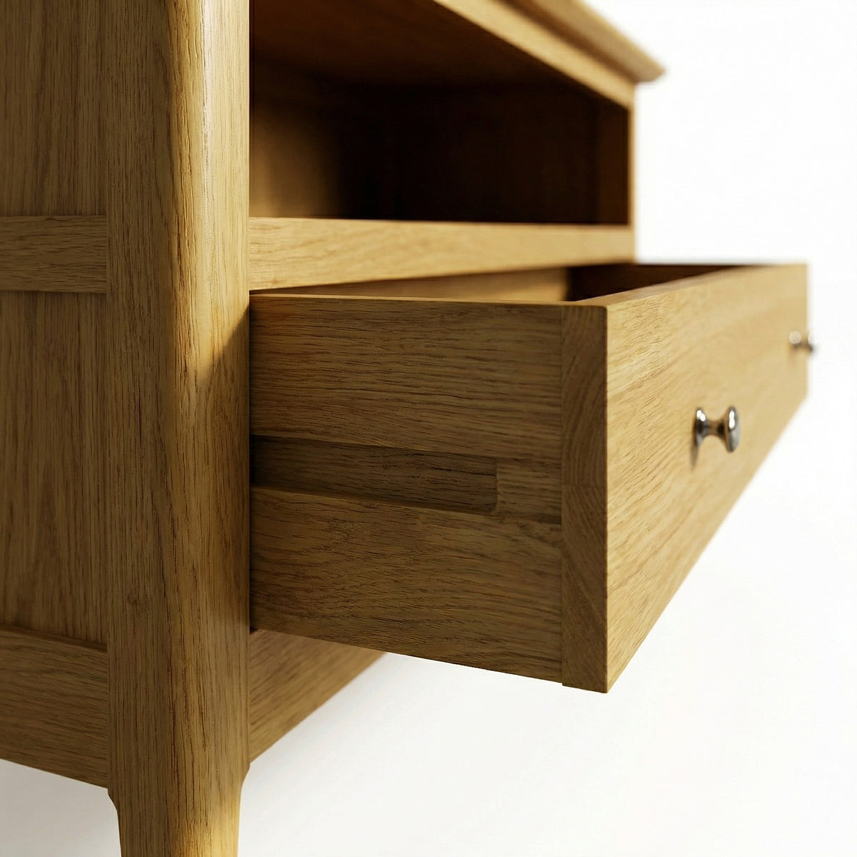 Taberno Oak 1 Drawer Assembled Corner TV Unit