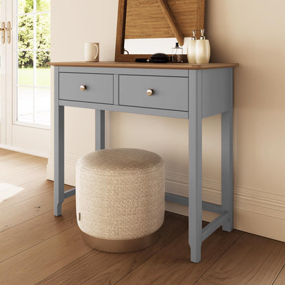 Taberno 2 Drawer Dressing Table Dove Grey