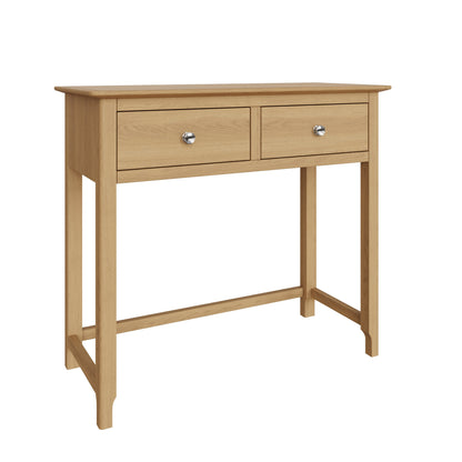 Taberno 2 Drawer Dressing Table Natural Oak