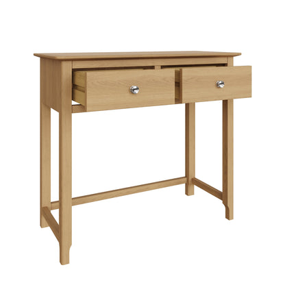 Taberno 2 Drawer Dressing Table Natural Oak