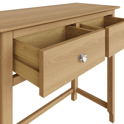 Taberno 2 Drawer Dressing Table Natural Oak