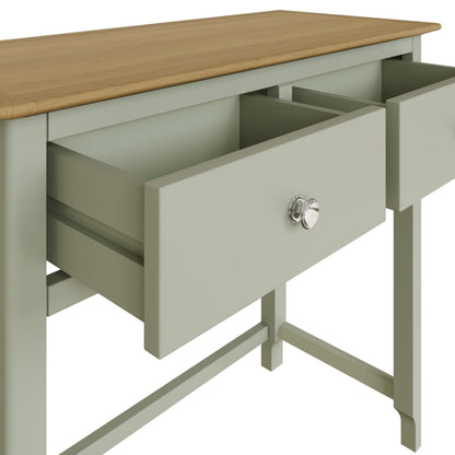 Taberno 2 Drawer Dressing Table Sage Green