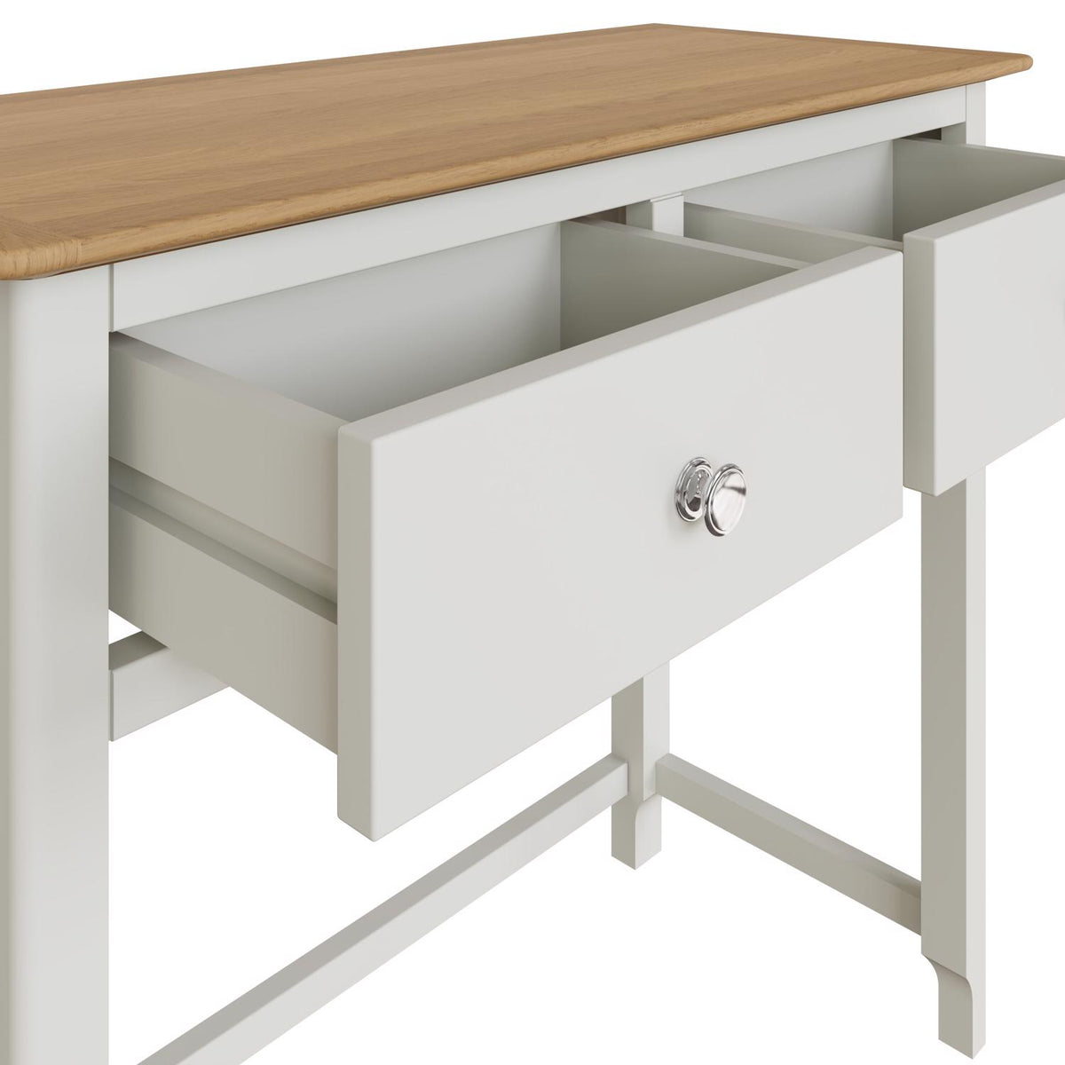 Taberno 2 Drawer Dressing Table Linen White