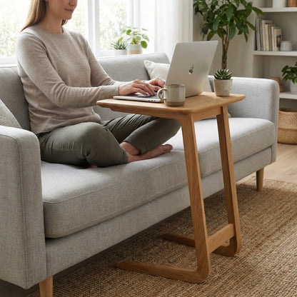 Taberno Oak Sofa Laptop Table