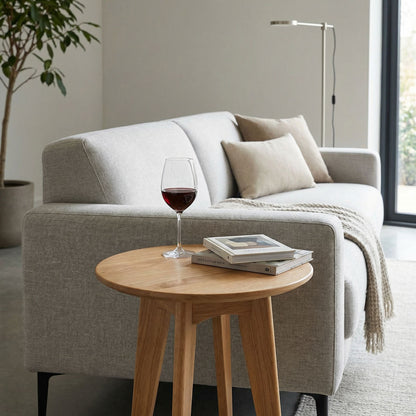 Taberno Oak Round Wine Table
