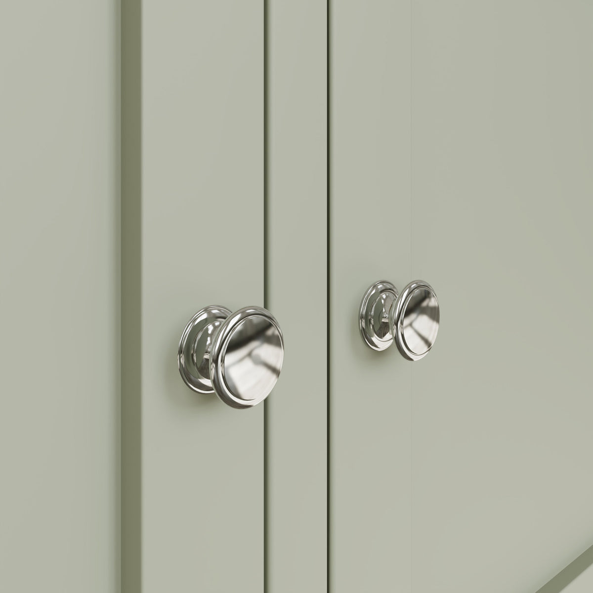 Taberno Oak 2 Door 2 Drawer Sideboard Sage Green