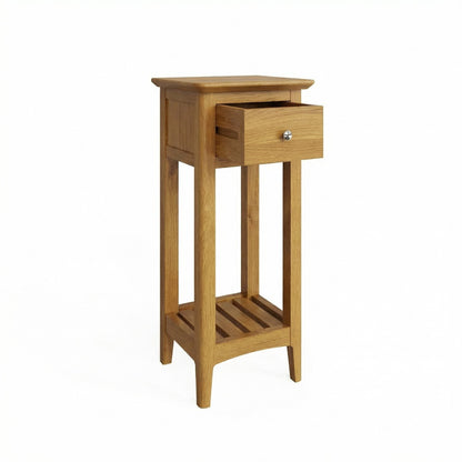 Taberno Oak 1 Drawer Assembled Telephone Table