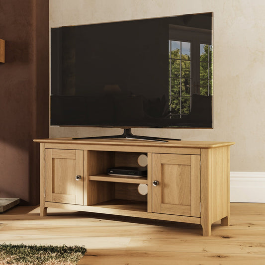 Taberno Oak 2 Door TV Unit Natural Oak