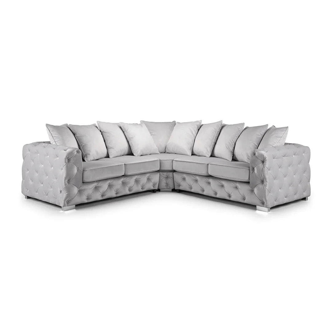 Ashton Corner Sofa – Silver