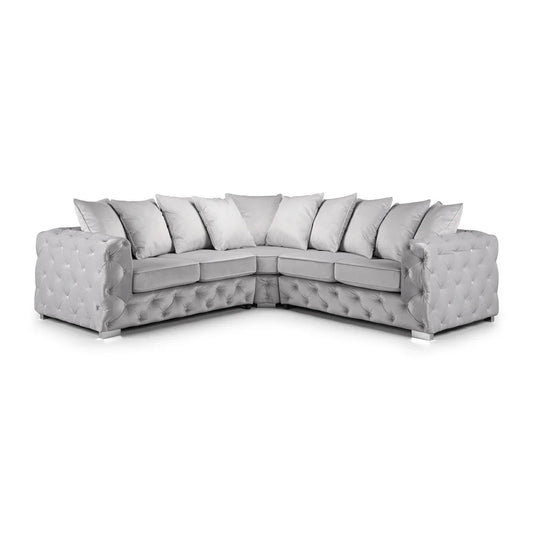 Ashton Corner Sofa – Silver