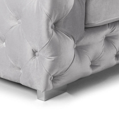 Ashton Corner Sofa – Silver