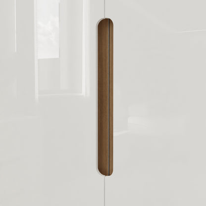 Veloce 2 Door Double Wardrobe - White Gloss, Quick Click Assembly