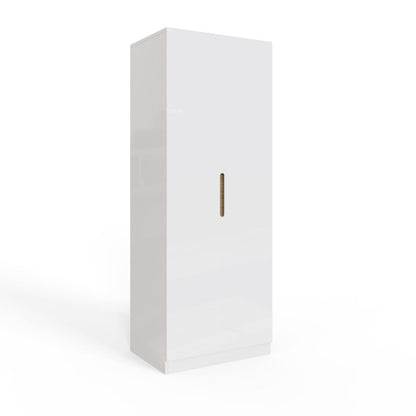 Veloce 2 Door Double Wardrobe - White Gloss, Quick Click Assembly