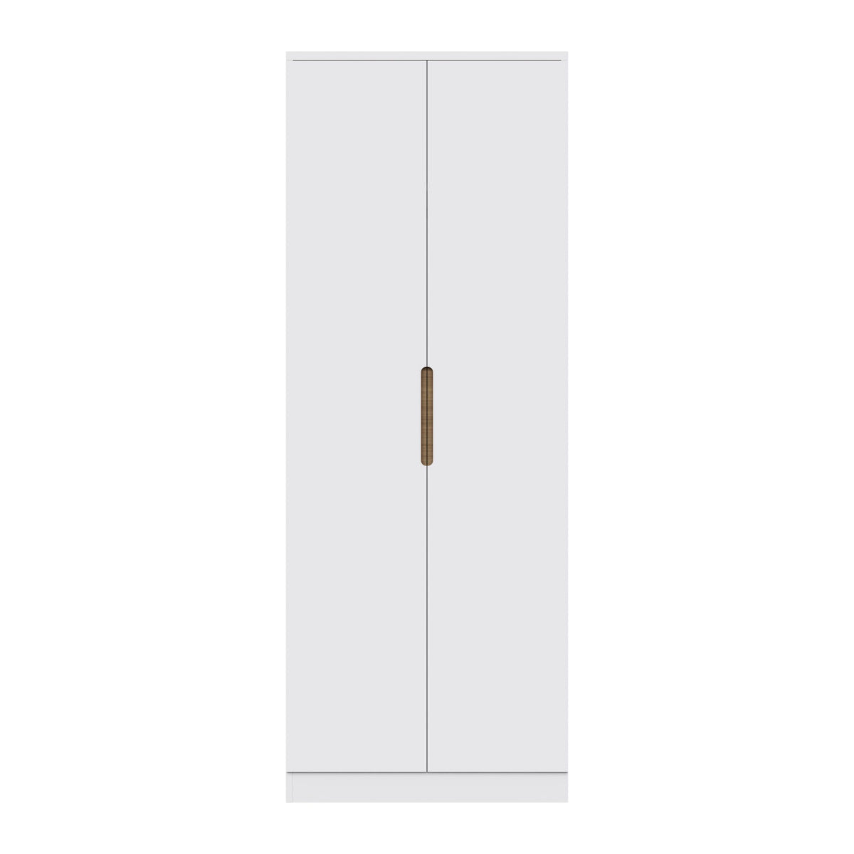 Veloce 2 Door Double Wardrobe - White Gloss, Quick Click Assembly