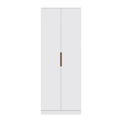 Veloce 2 Door Double Wardrobe - White Gloss, Quick Click Assembly