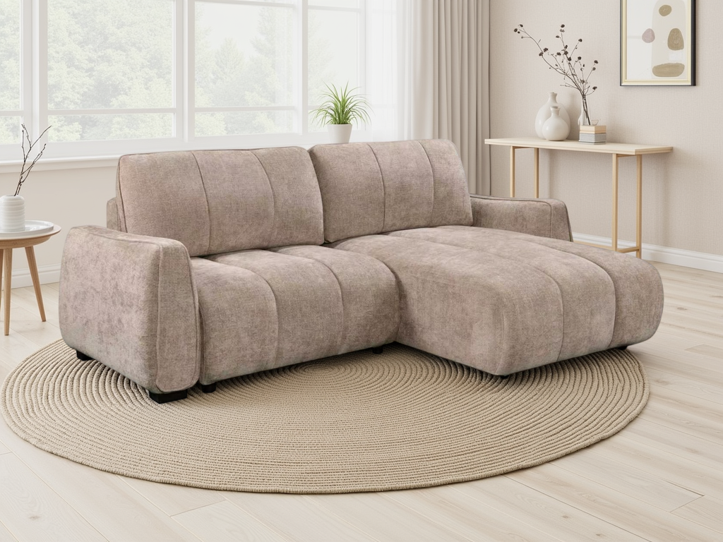 Portland Universal Corner Sofabed Beige