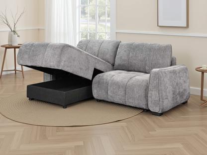 Portland Universal Corner Sofabed Grey
