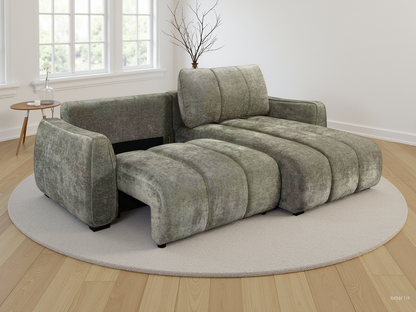 Portland Universal Corner Sofabed Green