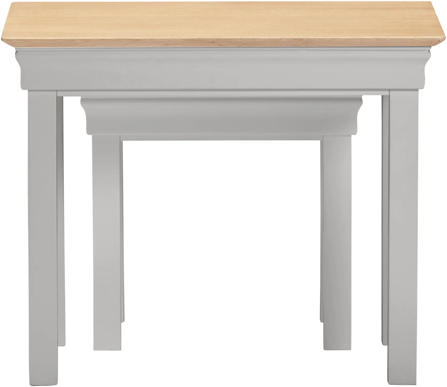 Bordeaux Nest Of 2 Tables   Pebble Grey Oak  03