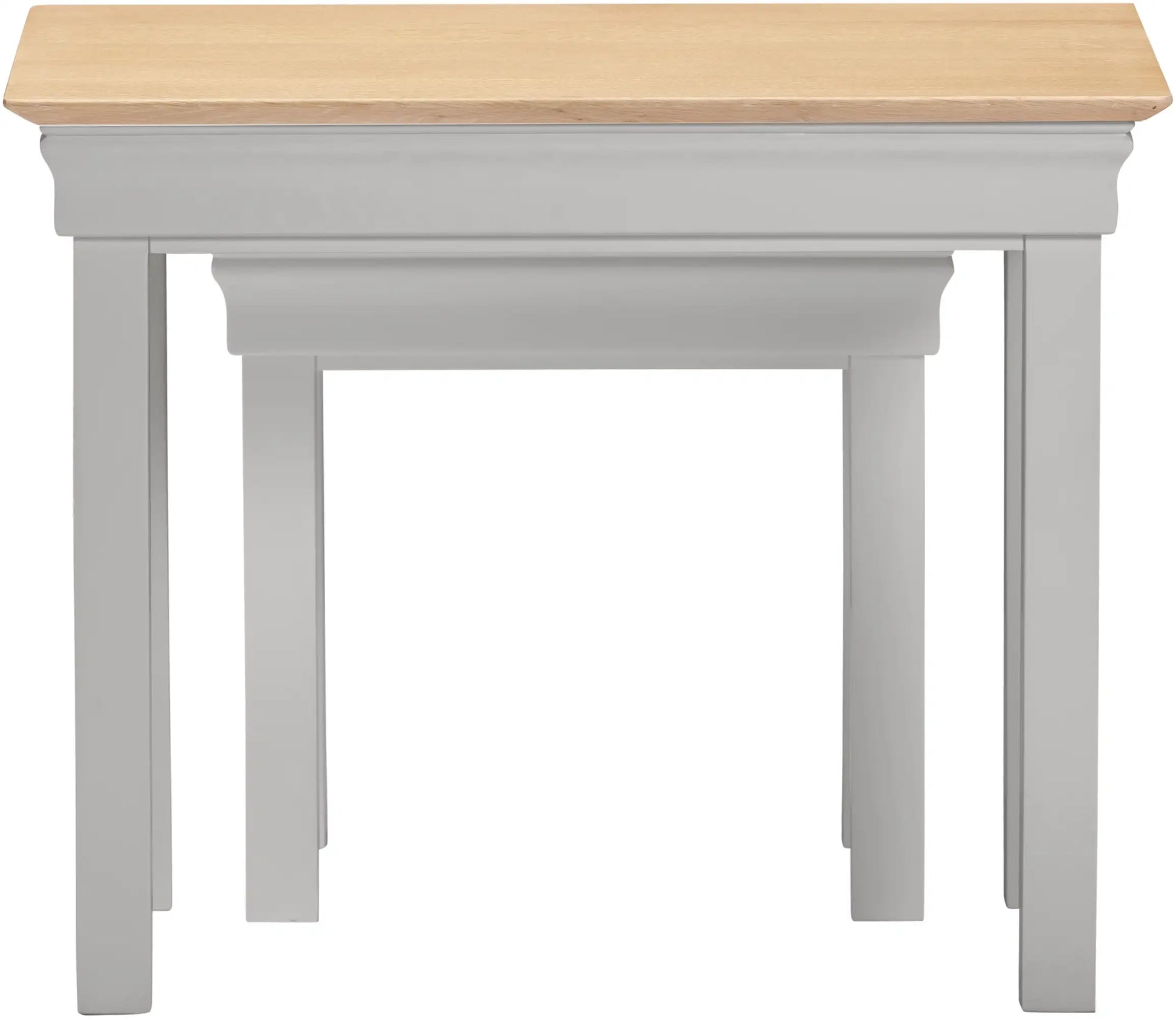 Bordeaux Nest Of 2 Tables   Pebble Grey Oak  03