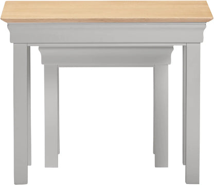 Bordeaux Nest Of 2 Tables   Pebble Grey Oak  03