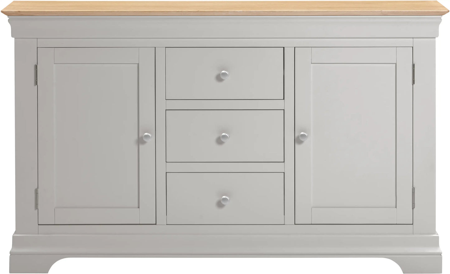 Bordeaux 2 Door 3 Drawer Sideboard   Pebble Grey Oak  02