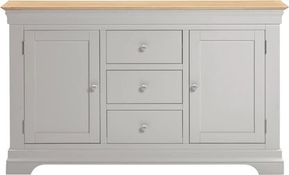 Bordeaux 2 Door 3 Drawer Sideboard   Pebble Grey Oak  02
