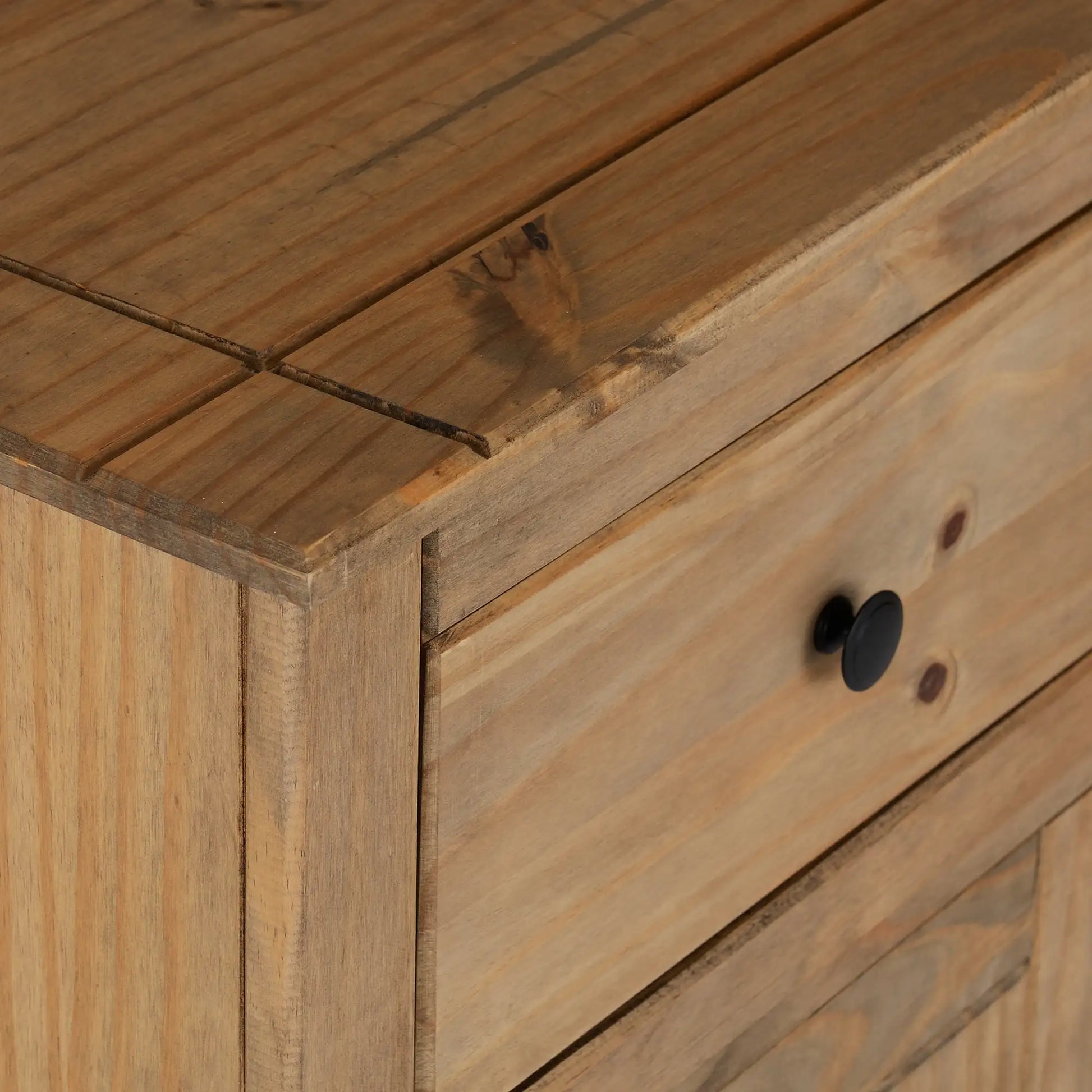 Panama 2 Door 2 Drawer Sideboard Natural Wax 2019 06