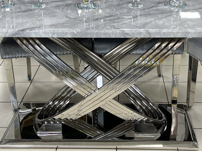 Elina 1.6m Marble Dining Table