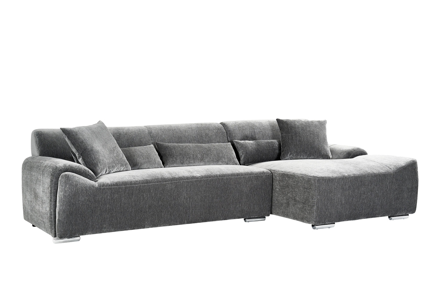 Modena Corner Sofa – Charcoal (Left or Right Hand Facing)