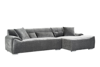 Modena Corner Sofa – Charcoal (Left or Right Hand Facing)