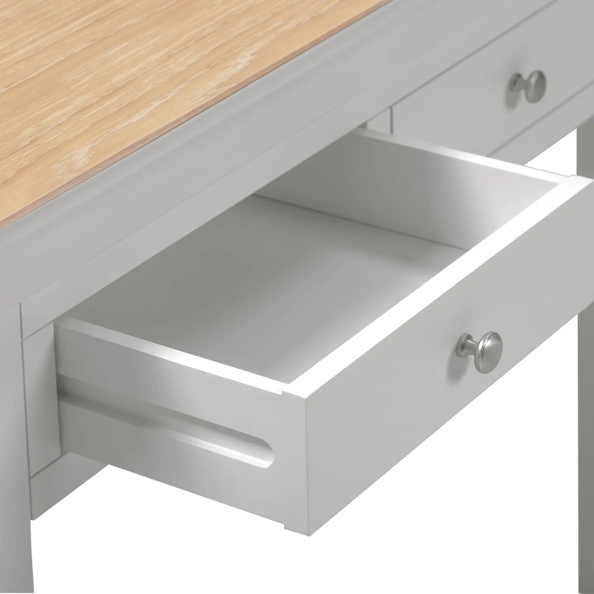 Bordeaux Console Table   Pebble Grey Oak  06