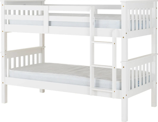 Neptune 3' Bunk Bed White 2020  01