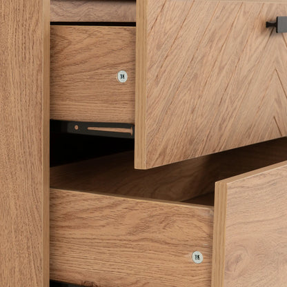Leon 3 Drawer Chest   Medium Oak Effect 2023  06