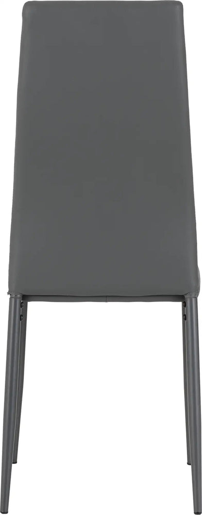 Abbey Small Dining Set Clear Glassgreygrey Pu 2020  09