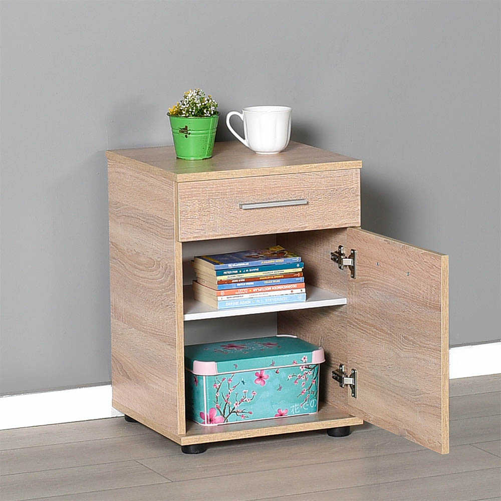 Adore Modern Bedside - Sonoma Oak