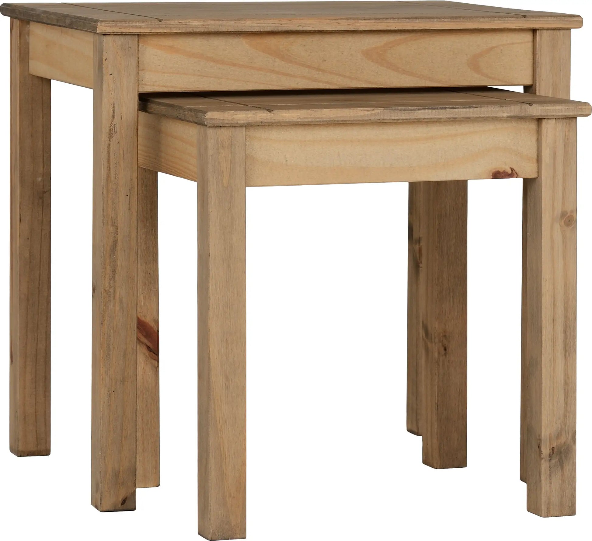 Panama Nest Of 2 Tables Natural Wax 2019 02