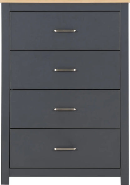 Portland 4 Drawer Chest   Greyoak Effect 2023  03