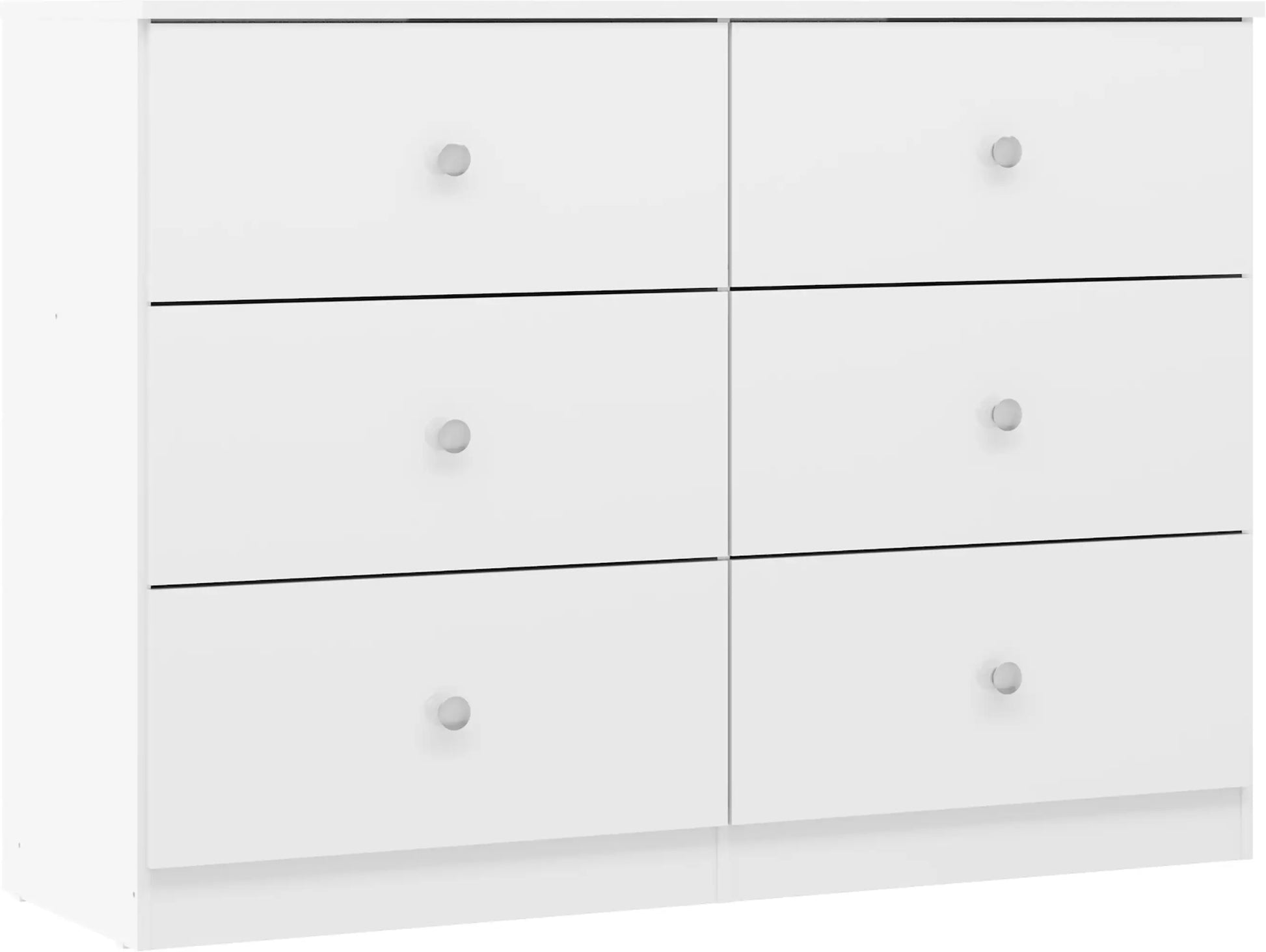 Denver 6 Drawer Chest   White Gloss 2024  F01