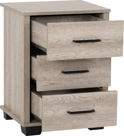 Oliver 3 Drawer Bedside   Light Oak Effect 2023  02