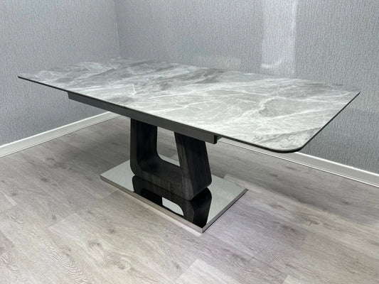 Zermatt Ceramic Extendable Dining Table 1.6m-2m