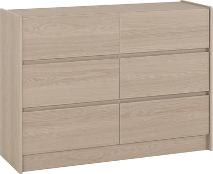 Paris 6 Drawer Chest   Smoked Ash Effect 2024  01